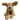 Peluchito de lujo con forma de cachorro, suave y tierno, ideal como regalo o decoración en tonos crema y marrón.