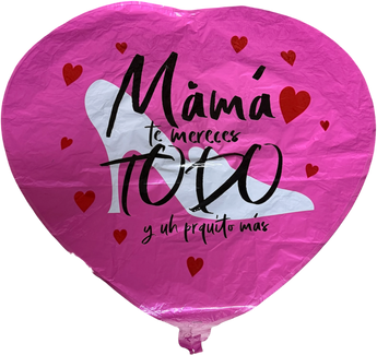 Ramo de globos de Día de la Madre de Doral Roses Miami, variedad de globos coloridos en la imagen.