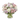 Rosas blancas y pastel en jarrón elegante, arreglo floral de Doral Roses Miami para entrega en Miami