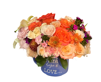 Arreglo floral colorido de Doral Roses Miami con flores bonitas y generosas en Doral, ideal para regalar en Miami
