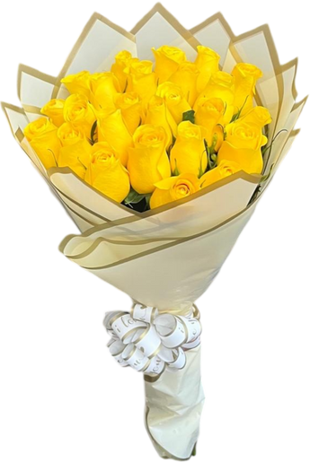 Arreglo de rosas amarillas de Doral Roses Miami, flores frescas y elegantes, ideal para celebrar y transmitir alegría.
