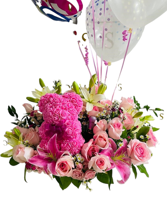 Ramo de flores Faithful de Doral Roses Miami con flores variadas en colores suaves y delicados.