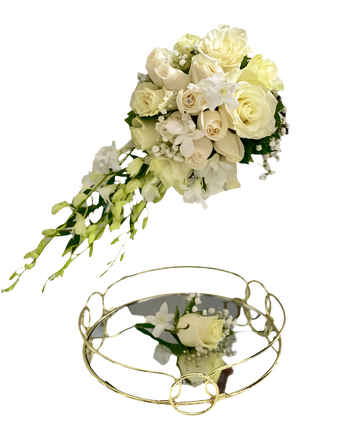 White bridal bouquet - Florist in Doral, FL | Same-Day Flower Delivery in Miami – Doral Roses Miami