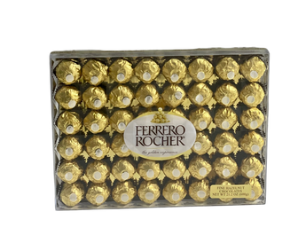 Caja de chocolates Ferrero Rocher grande, presentada por Doral Roses Miami, lista para entrega en Doral y Miami.
