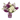 Arreglo fresco de alhelíes violetas y blancos de Doral Roses Miami, con flores variadas y detalles delicados en un hermoso ramo.