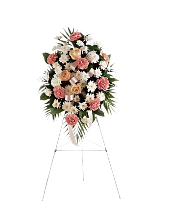Arreglo funerario Pensamientos Miami de Doral Roses Miami con flores para condolencias y muestras de humildad y aprecio.