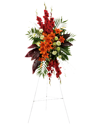 Arreglo funerario Un Nuevo Amanecer en Doral Miami. Flores que traen esperanza y luz. Recuerdos felices que perduran. Entrega mismo día. ☎ 305-593-8196