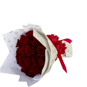 Bouquet 24 rosas especial graduación en Miami. Ramo fabuloso para celebrar éxito académico con entrega el mismo día. Disponible en Doral.