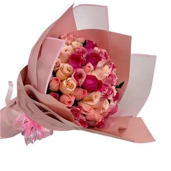 Bouquet Refulgent de rosas radiantes y delicadas en Miami. Simbolizan brillantez y elegancia para mujeres especiales. Entrega hoy en Doral.