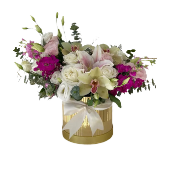 Ramo de flores perseverantes de Doral Roses Miami con flores variadas en colores vivos.