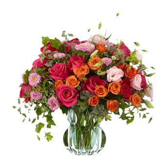 Rosas Doral Roses Miami Resplandecientes, flores coloridas y vibrantes en ramo elegante para decoración floral.