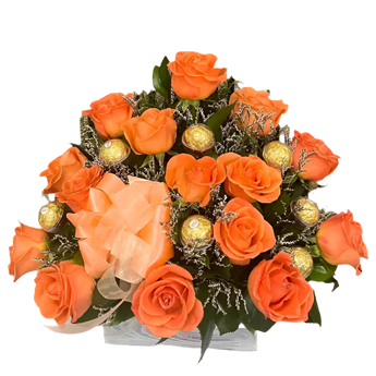 Rosas rojas de Florist en Doral con el mensaje "Simplemente Te Amo Miami" para entrega en Miami y Doral.