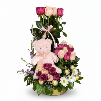 Ramo de flores de lujo para el Día de la Madre de Doral Roses Miami, con arreglos florales elegantes y entrega en Doral FL