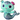 Osito de peluche de sirena de lujo con detalles en colores brillantes, ideal como regalo en Miami, entrega en el mismo día