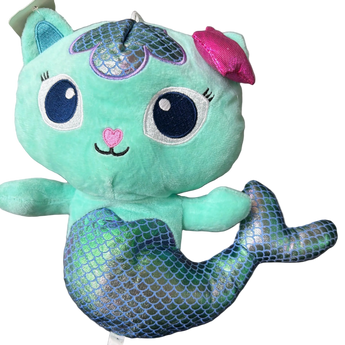 Osito de peluche de sirena de lujo con detalles en colores brillantes, ideal como regalo en Miami, entrega en el mismo día