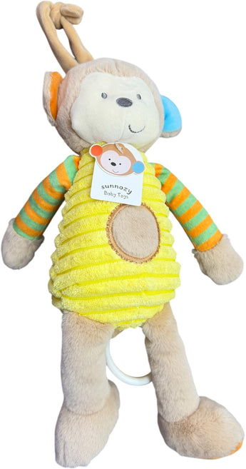Peluche musical bebé Monito Premium de Florist en Doral, con detalles suaves y colores pastel, ideal como regalo de baby shower en Miami.