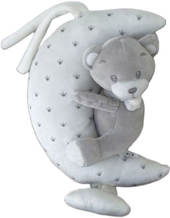 Peluche musical para bebé de Doral Roses Miami, ideal como regalo para nuevas mamás y Día de la Madre, con flores.