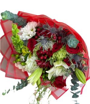 ¿Cómo ordenar bouquet premium rosas y lirios Miami? | Miami Deluxe Doral Roses
