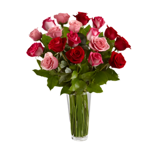 Comprar Rosas Mixtas Jarrón Empática Doral Florida - Entrega Mismo Día - Florist in Doral, FL | Same-Day Flower Delivery in Miami – Doral Roses Miami